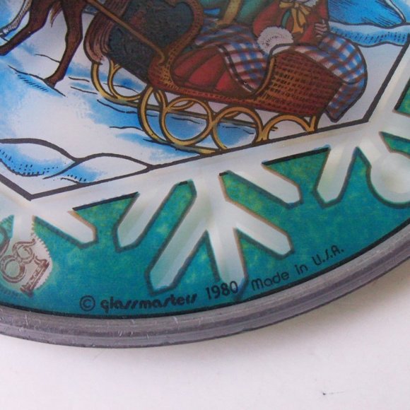 1981 Stained glass wall decoration (#EV409) - Picture 3 of 5